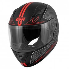 GIVI HELMA JUNIOR 4 FLY MATT BLACK/RED